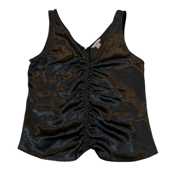 H&M Tops - H&M Black Ruched Tank Top